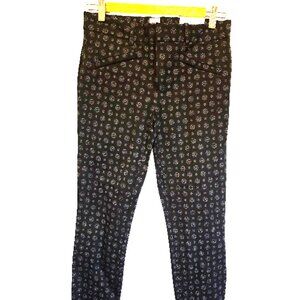 GAP Skinny Ankle Pants Women's 2R Geometric Print Stretch Trousers (NWT)